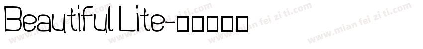 Beautiful Lite字体转换